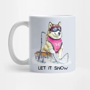 LET IT SNOW - Husky Mug